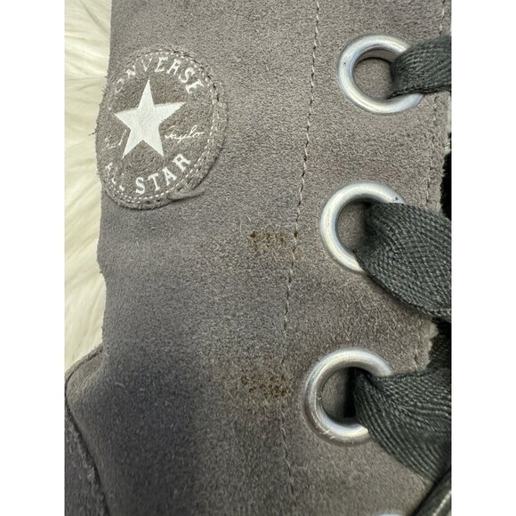 Converse Chuck Taylor All Star Beverly Boot Gray Women’s Size 6 Leather - Picture 7 of 16